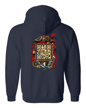 Scarlet Tide Heavy Zip Up Hoodie